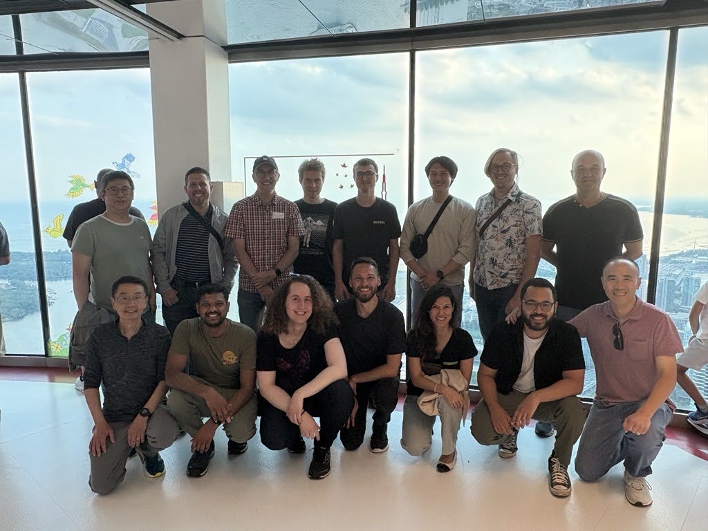 group photo on the cn tower